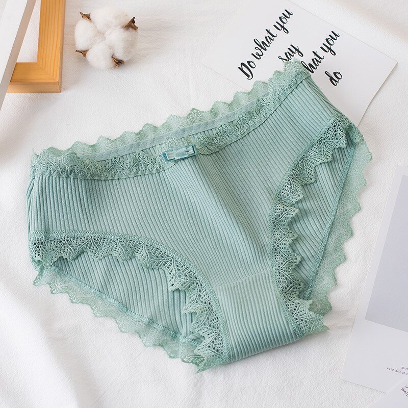 Bragas antigoteo para el período Menstrual, ropa interior de algodón para mujeres, calzoncillos con flores de cintura baja de estilo japonés para chicas, calzoncillos con flores: dark green / XL