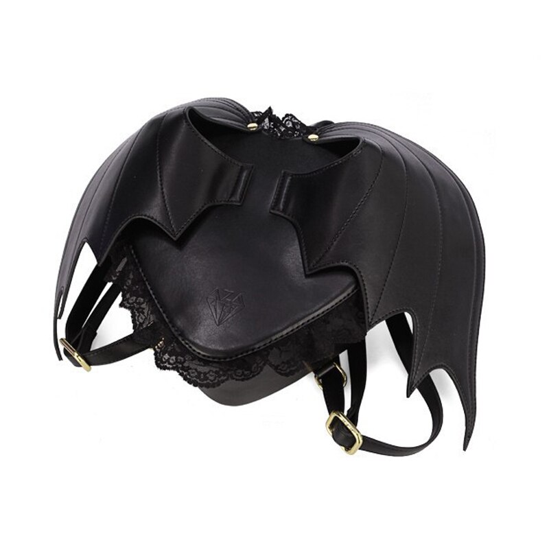 Sac à dos à aile chauve-souris pour femme, Punk, nouveauté, sacs de jour petit diable mignon, sacoche à ailes d'ange pour femme