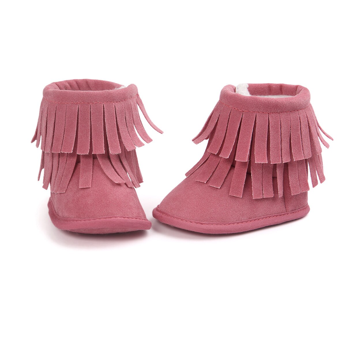 Criança Borla Botas de inverno Do Bebê Das Meninas do Menino Quente Botas de Neve Infantil Nebworn Bebê Suave Sole Berço Sapatos de Algodão: 3 / 3 to 5 Months