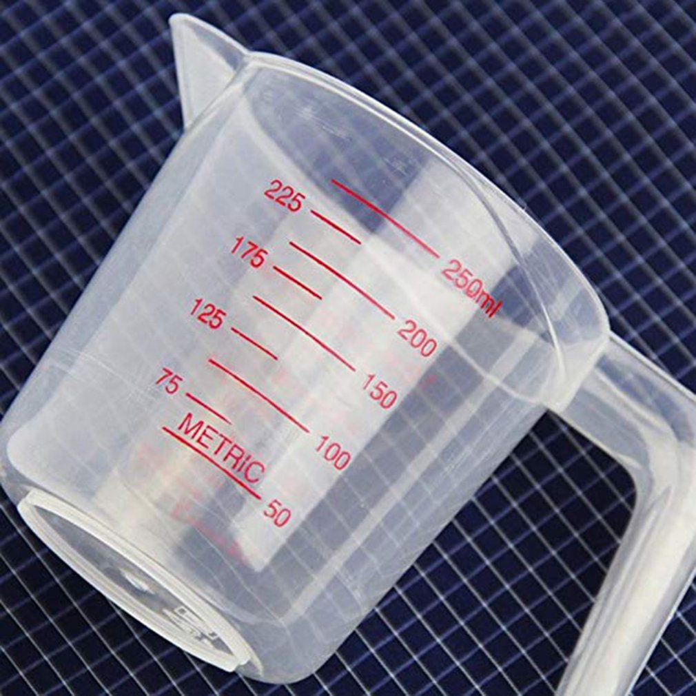 Food grade plastic measuring instruments with scale durable portable plastic measuring cup tool cups