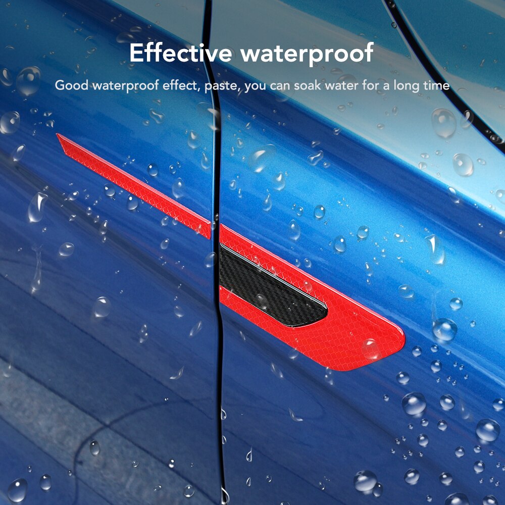 Autosticker met reflecterende strip van koolstofvezel en bladplaat voor hyundai  ix35 ix25 solaris tucson sonata santa fe elantra reina