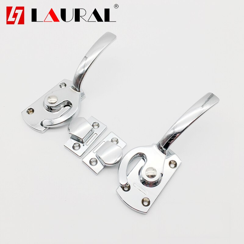 Roestvrij staal stalen oven deurslot kast afdichting handvat afdichting drukken handvat schilderen mechanisch plat drukslot