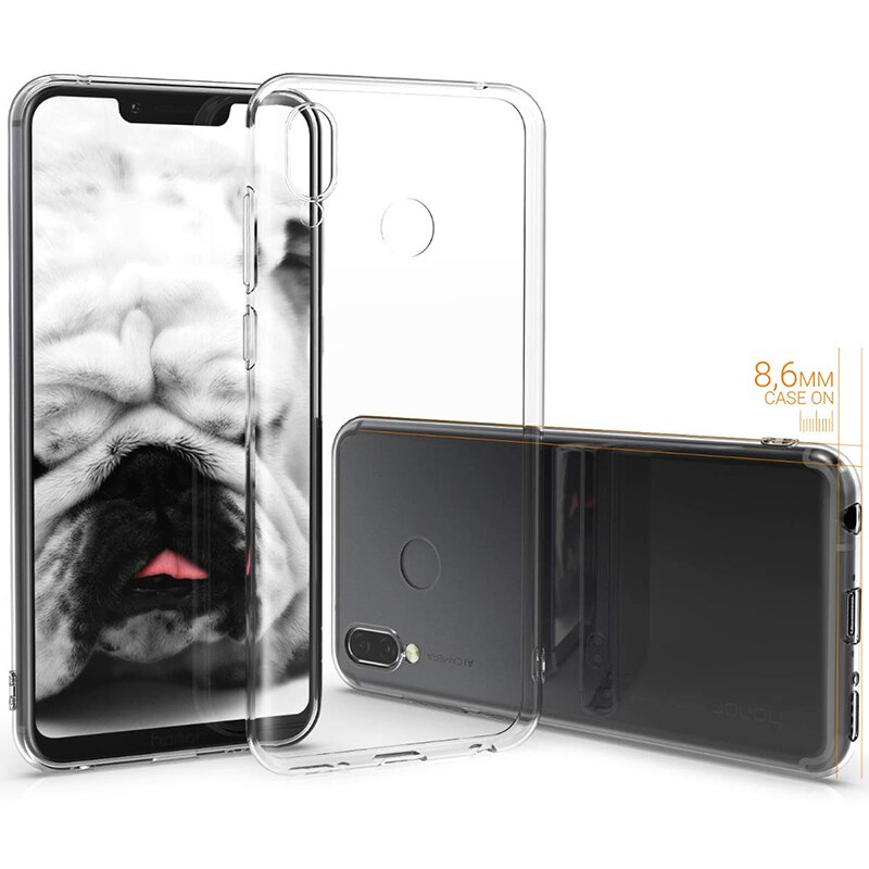 Transparante Mobiele Telefoon Gevallen Voor Huawei Honor Play 6.3 &quot;Soft Tpu Siliconen Cover Slim Dunne 360 Beschermende Duidelijke Zak honorplay