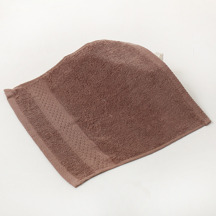 Small Cotton hand towels Square Face Towel Bathroom Soft kids Child Washcloth 34*34cm 17colors: Coffee