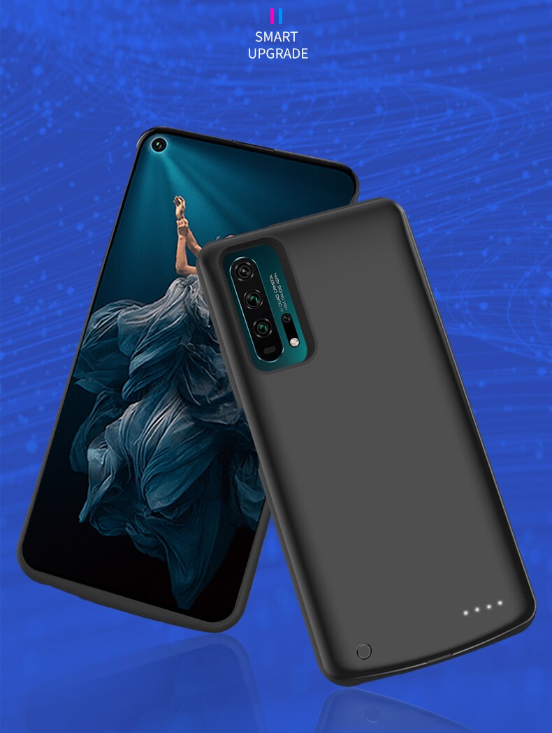 Siliconen Schokbestendig Power Case Voor Huawei Honor 20 20S Pack Backup Battery Charge Case Voor Honor 20 Pro Opladen back Cover