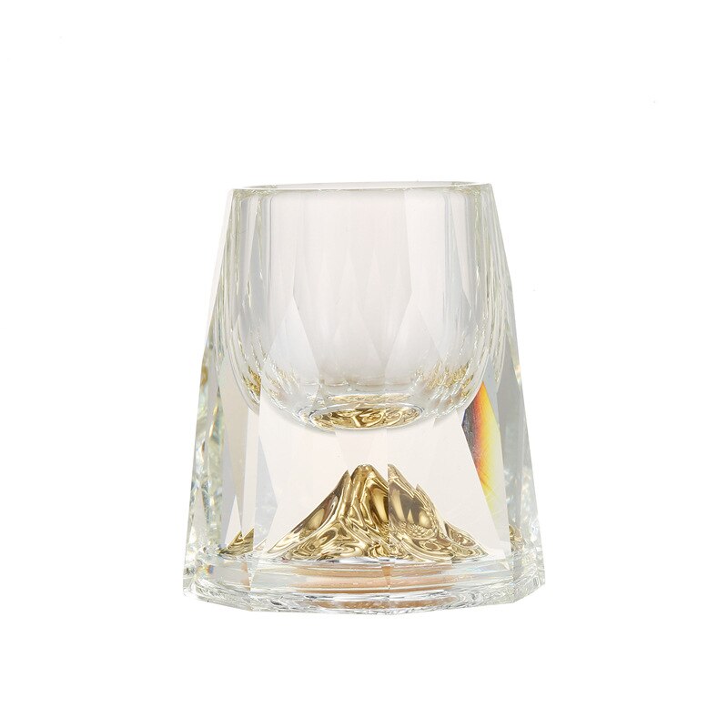 Diamond Face Jinshan Liquor Cup Crystal Glass Dispenser Household Small Sip Cup Liquor Cup Liquor Cup Bar