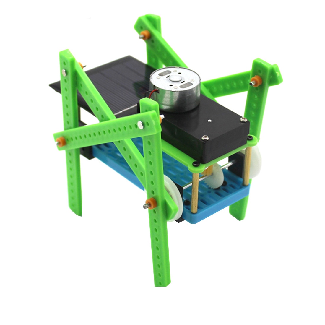 Grappige Assembleren DIY Puzzel Speelgoed Kinderen Educatief Gadget Zonne-energie Viervoeter Smart Robot Classis Energie Kit Kids