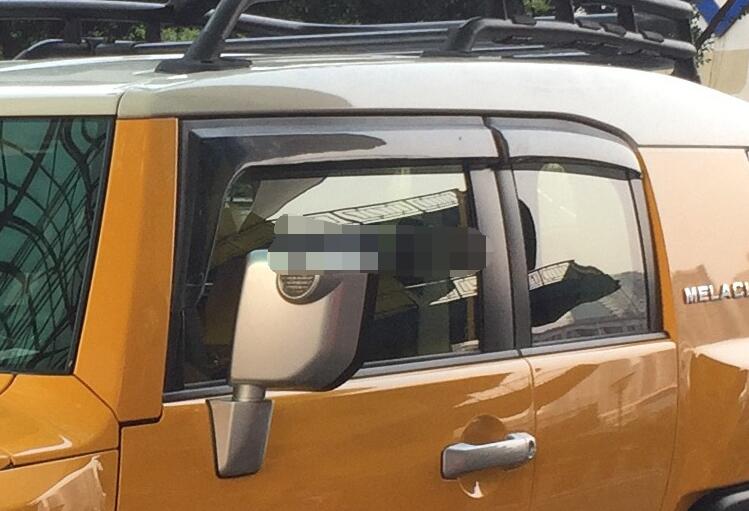 For Toyota FJ Plastic Window Visor Vent Shades Sun Rain Deflector Guard For FJ Auto Accessories 4PCS/SET 2007