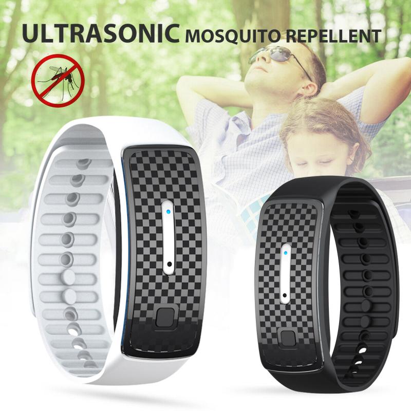 Ultrasound Muggen Armband Horloge Veilig Lichtgewicht Wearable Mosquito Repeller Armband Lange Laatste Bescherming Levert