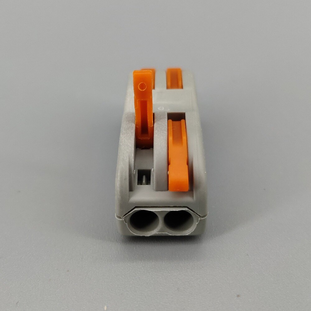 10pcs 2 Pin Universal compact wire wiring connector conductor terminal block with lever Splitter 32A