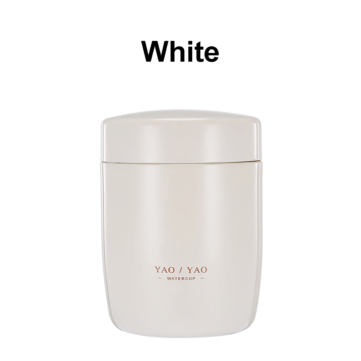 Draagbare Voedsel Thermos Voor Kids Rvs Lunchbox Van 4 Kleur 260Ml Mini Soep Containers Thermosflessen Thermocup: White