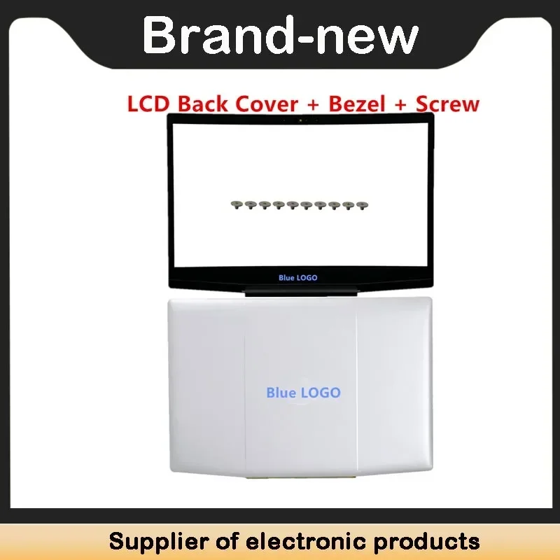 For Dell Inspiron G3 15 3590 3500 P89F LCD Back Cover / Front Bezel / Hinges / Screw 0747KP 03HKFN 0YGCNV: Dark Grey