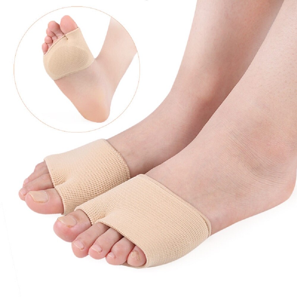 Metatarsal ærme metatarsal pad metatarsalgia mortons neuroma plantar vorte gel pad halv sok danser pad  -1 par