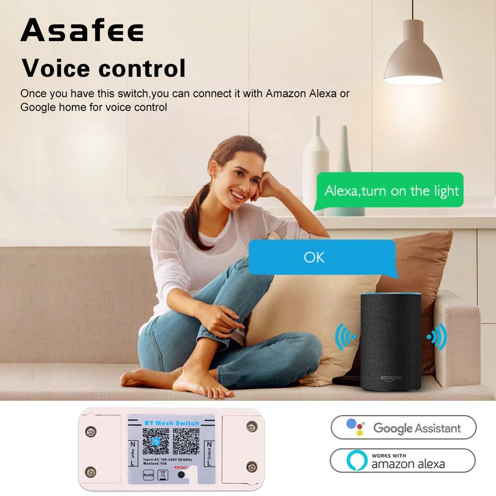 Magic Home Smart Bluetooth WiFi Switch Controller AC 100-240V 10A IOS Android APP ON/OFF Timer LED Light Controller