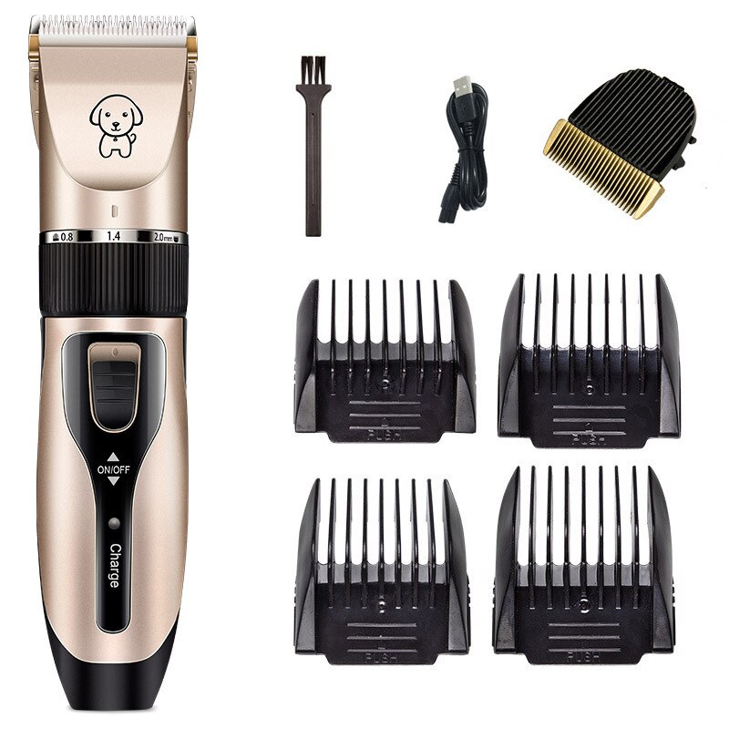Hond Clippers Elektrische Huisdier Katten Tondeuse Dieren Grooming Haircut Cutter Scheerapparaat Trimmer Set Professionele Oplaadbare: No.3 sets