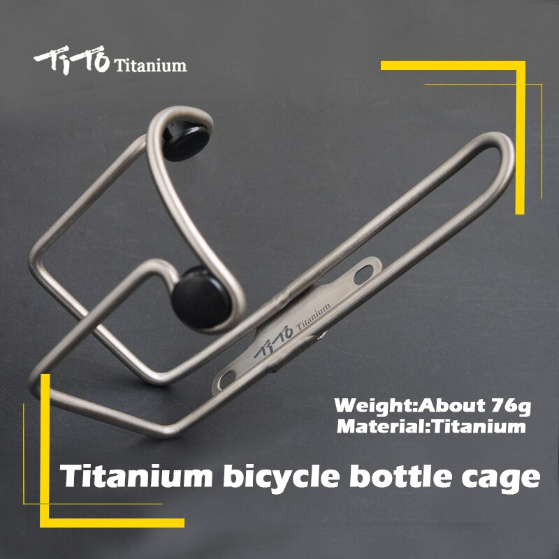 Mtb Titanium Bidonhouders Fiets Road Mountainbike Bidonhouder Matte Titanium Legering Fiets Drink Water Bottle Rack Holder