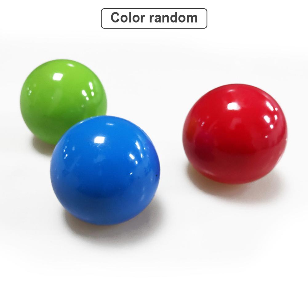 Stick wall ball dekompressionskugle sjovt tpr sticky squash suction dekompression kaste boldlegetøj til voksne børn: 1 stk tilfældig farve