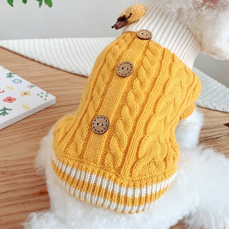 Winter Hund Pullover Hund Kleidung für Kleine Hunde Katze Welpen Kleidung Stricken Bekleidung Yorkshire Bichon Schnauzer Pet Kostüme Outfit