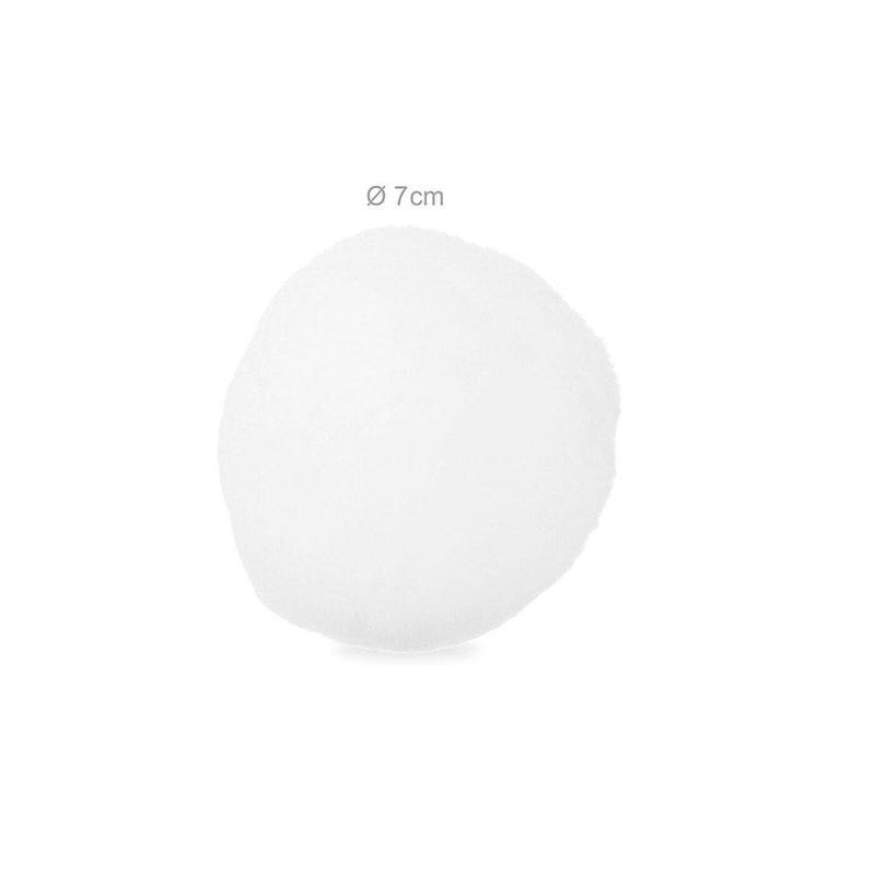 30Pcs Kerst Sneeuwbal Indoor Sneeuwballengevecht En Doek Bal Kinderen Team Kerstcadeau Kunstmatige Doek Fleece Sneeuwbal