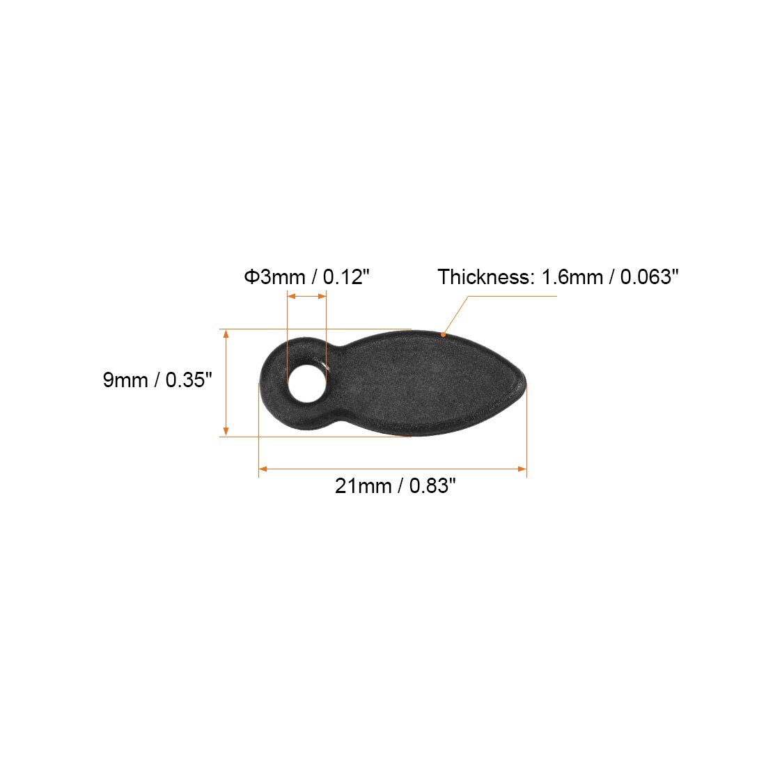 uxcell 30/100 Pcs Frame Turn Button 0.6/0.75/0.8inch Plastic Shape with Screws for Hanging Pictures Black/White