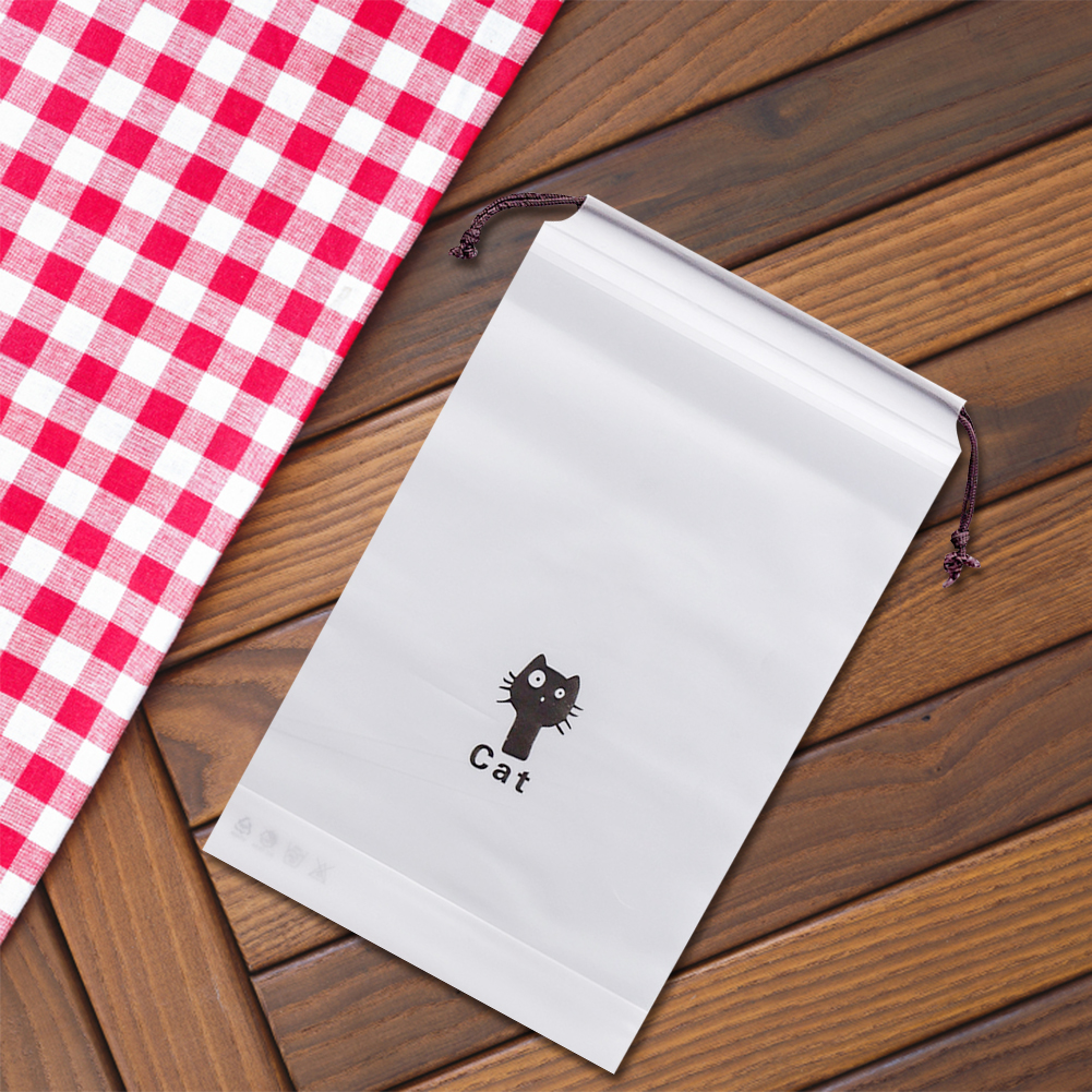 Clear PVC Drawstring Bag Wash Toiletry Pouch Cartoon Storage Organizer Women Cute Travel Beauty Cosmetic Make Up Case