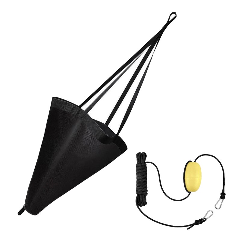 PVC Kayak Drift Anchor Rowing Boat Traction Rope Marine Floating Buoy Ball Kit Sea Drogue Anchors Canoe Accessories: BK-18