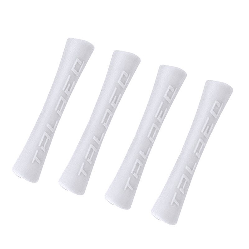 4 stuks Fiets Kabel Rubber Protector Sleeve Voor Shift Remleiding Pijp 3 Kleuren Ultralight Fiets Frame Bescherming Kabel Gidsen: WHITE