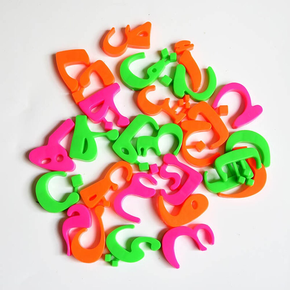 Flerfarvet arabisk alfabet køleskab magnet magnet klistermærke børn læring uddannelse legetøj fremmer bogstavgenkendelse stavning stor
