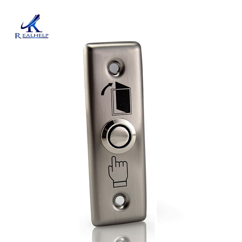 Stainless Steel Push to Exit Buttons Access Control Door Jam Mount Push to Release Button Entry System: 91Lx28Wx20Hmm