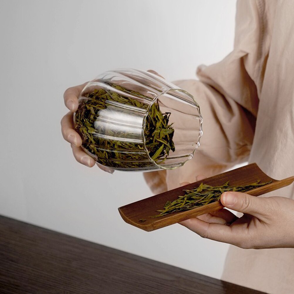 Glass Storage Canister with Lid Airtight Candy Jar Loose Tea Canister Food Canister