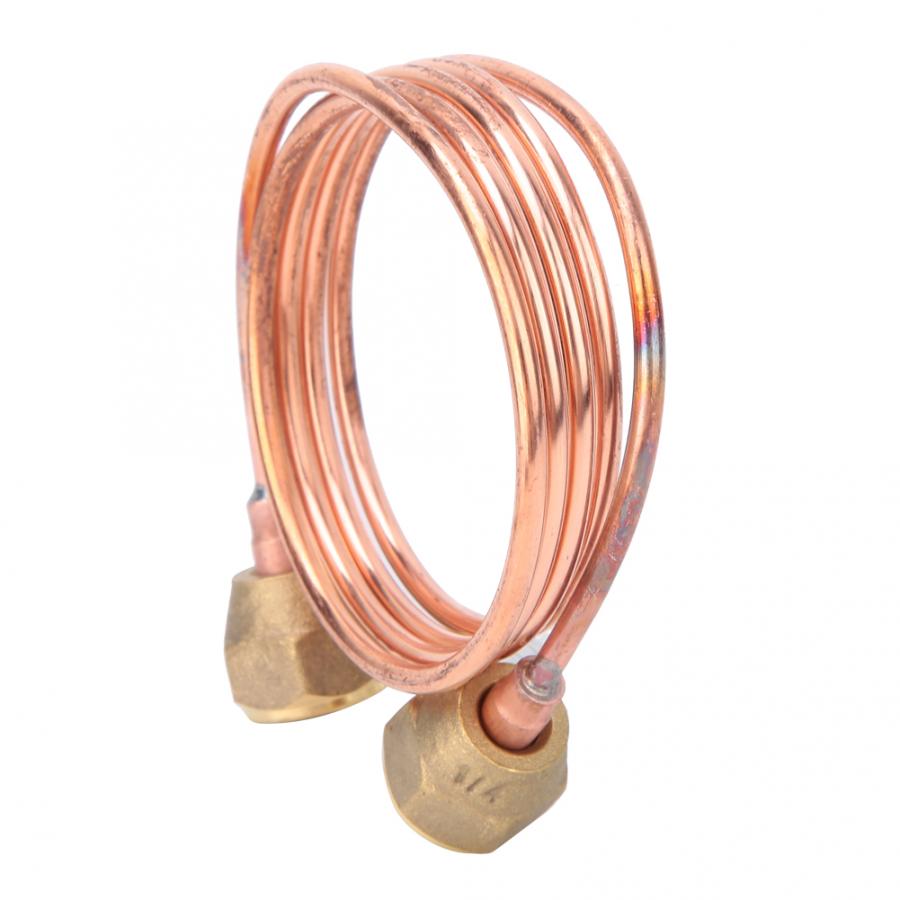 Tubo capilar de cobre Flexible y suave, piezas de refrigeración para armario de refrigeración, aire acondicionado Central, G1/4 &quot;, 2,8mm