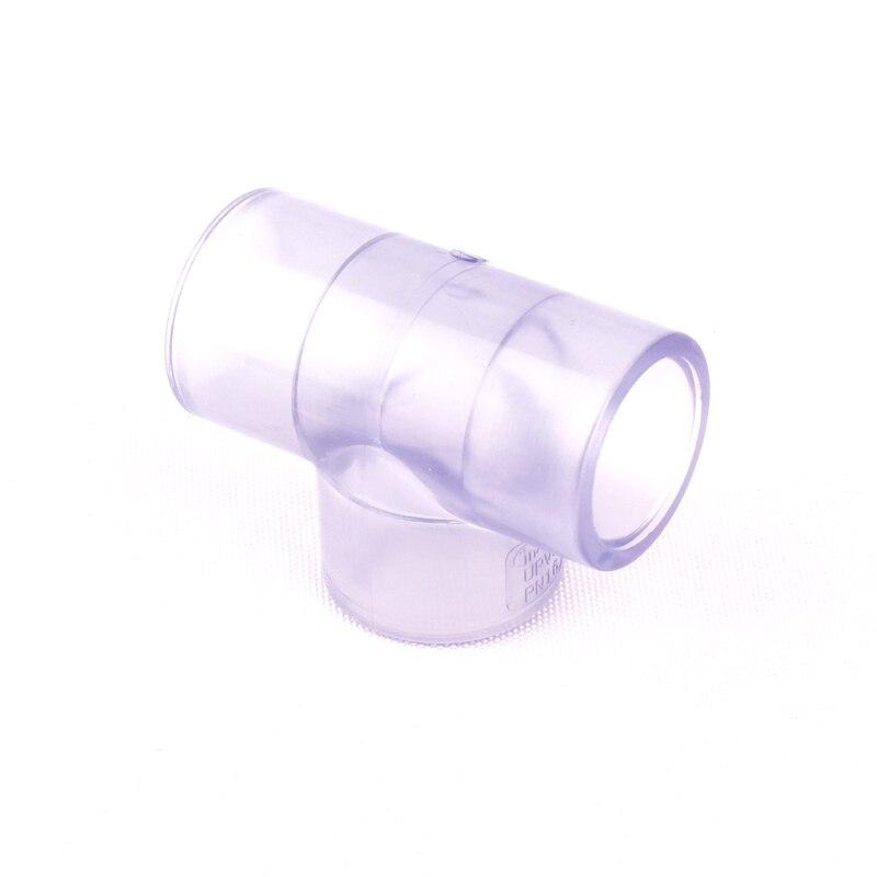 Indre dia . 20mm transparente pvc rørforbindelser standard pvc vandrør hætte kobling albue tee adapter til valg