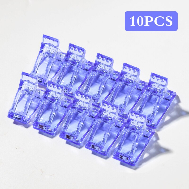 5 Pcs Acrylic Nail Clip Fingernail Extension UV Clamps Manicure Art Builder Tools set Quick Building Nail Tips Clips: Q42557