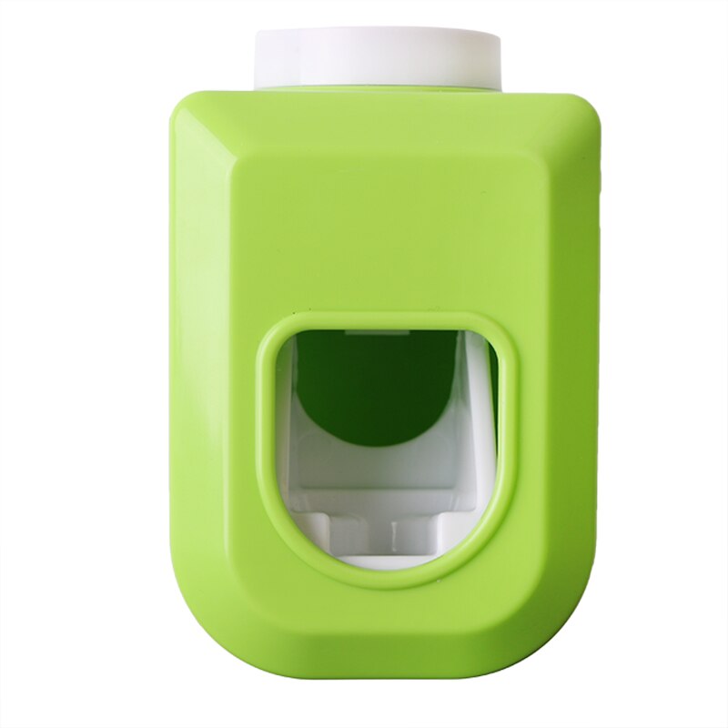 1Pc Automatic Toothpaste Dispenser Household Toothbrush Holder Toothpaste Squeezer Wall Mount Stand Rack Bathroom Accessories: Green7