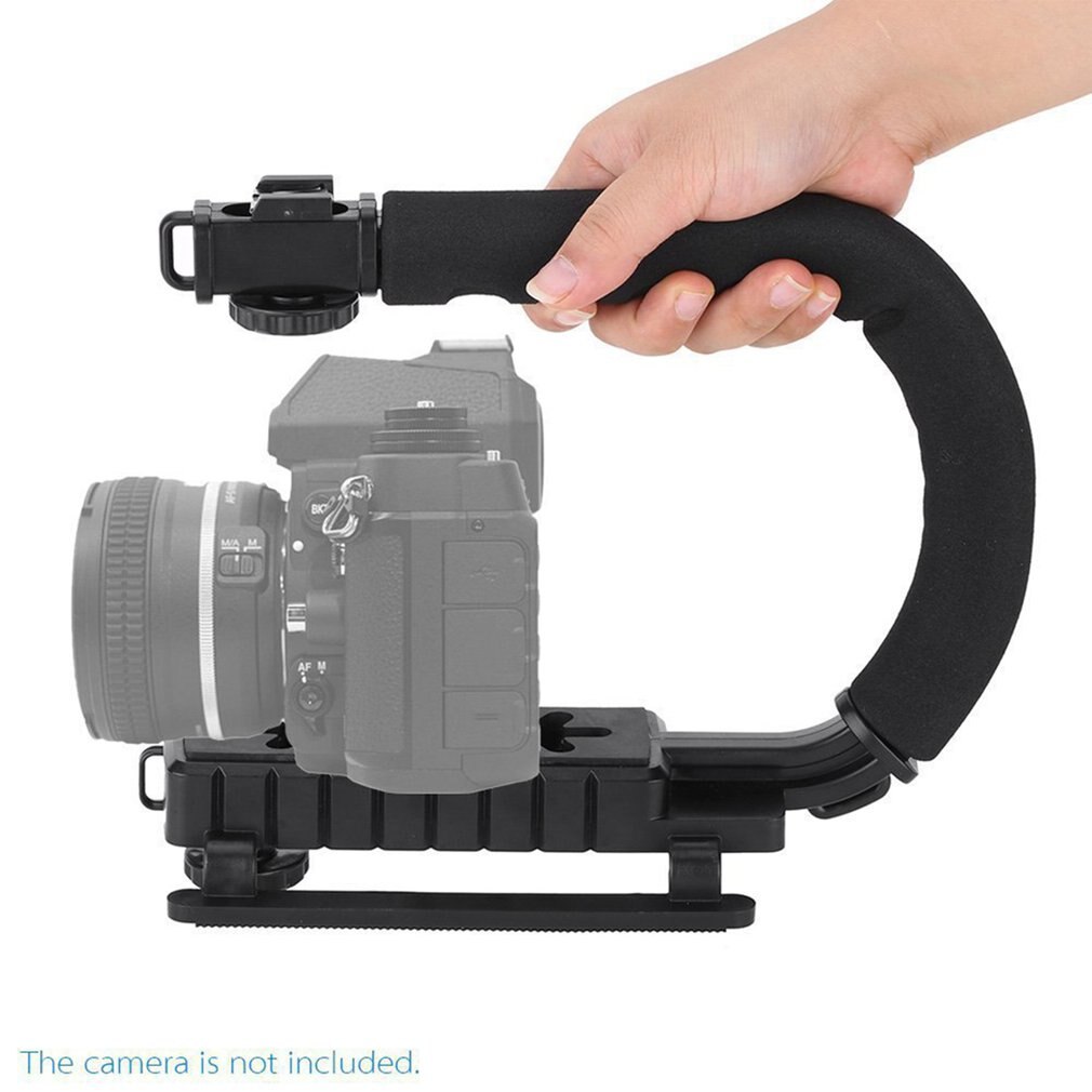 U-vorm Beugel Grip Draagbare Video Handheld Camera Stabilizer Met Afneembare Shoe C-Type Beugel