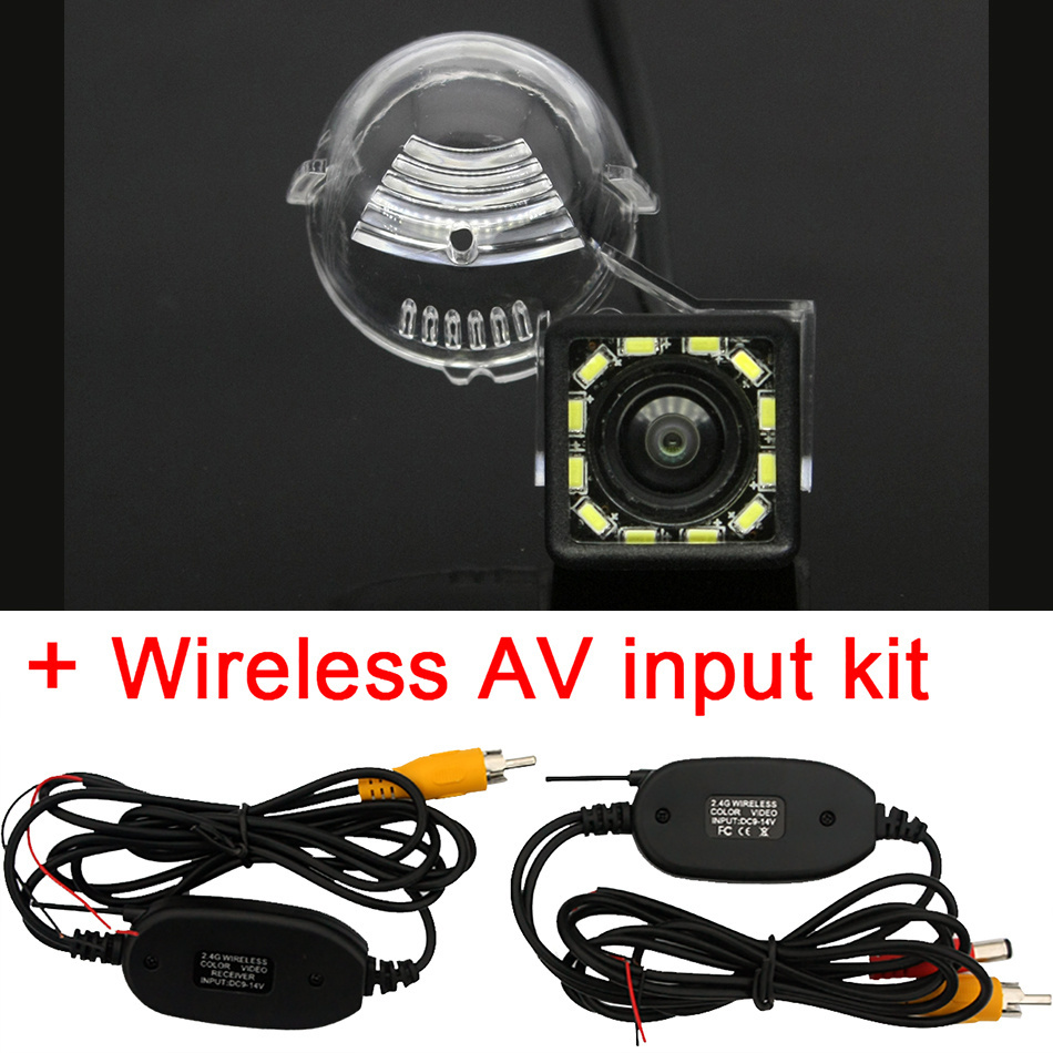 AHD 1920x1080P Special Vehicle Rear View Camera for Suzuki Sedan SX4 Hatchback Crossover S-CrossVitara Auto Liana 2 3 Wagon Car: 12led Wireless