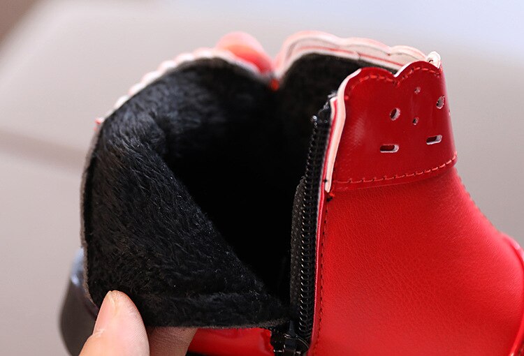 Bébé filles princesse fleur automne hiver bottines chaussures pour enfants pour enfants en cuir bottes chaudes 1 2 3 4 5 6 ans