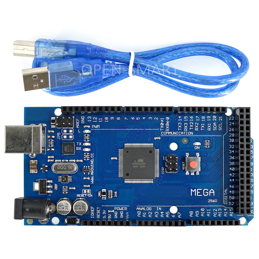 3,2 pulgadas TFT LCD Touch + TFT de 3,2 pulgadas escudo + Mega 2560 R3 con cable usb para Arduino kit