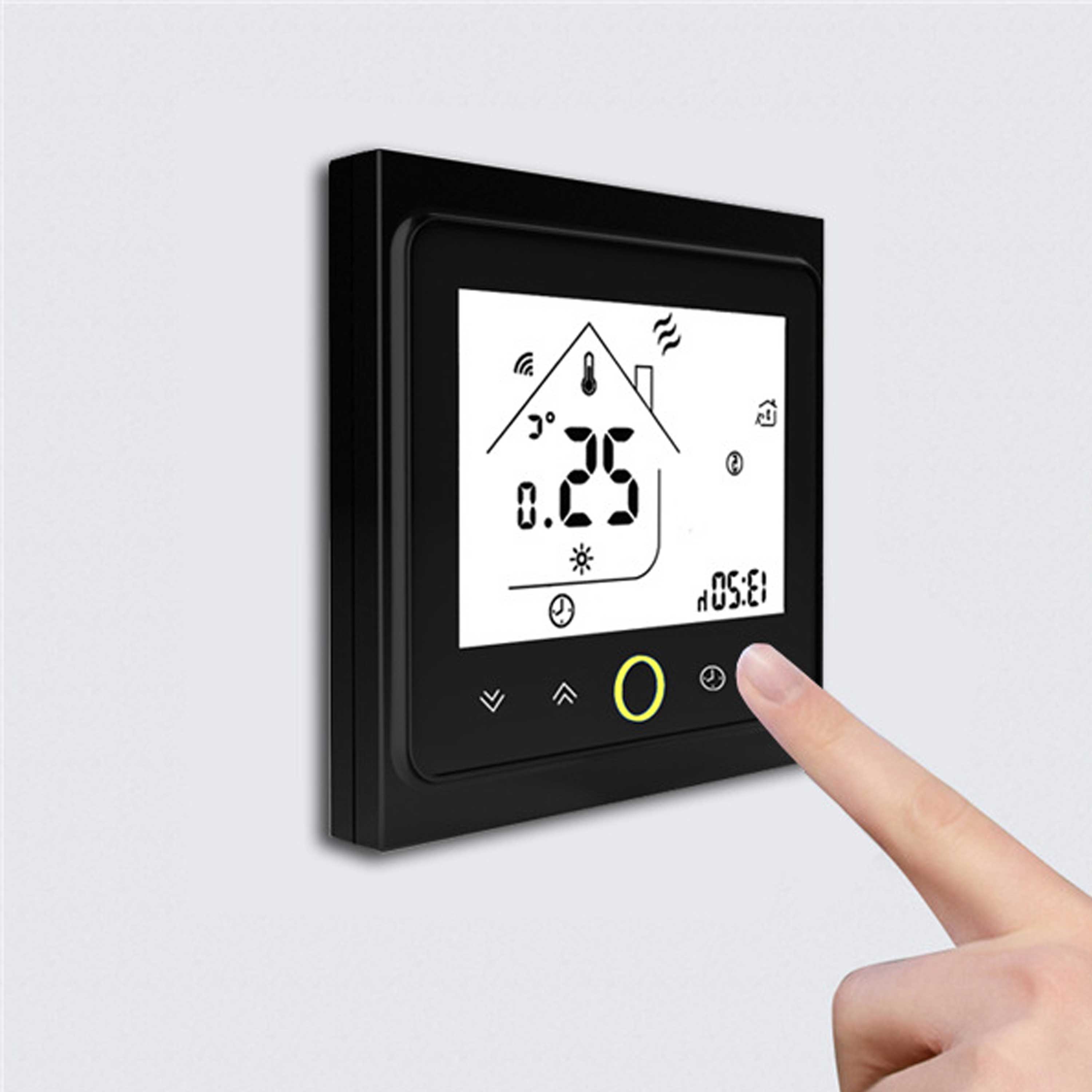 Residential HVAC System WIFI Smart Thermostat Temperature Controller for Water Heater NC/NO Switch By RS485&MODBUS Optional