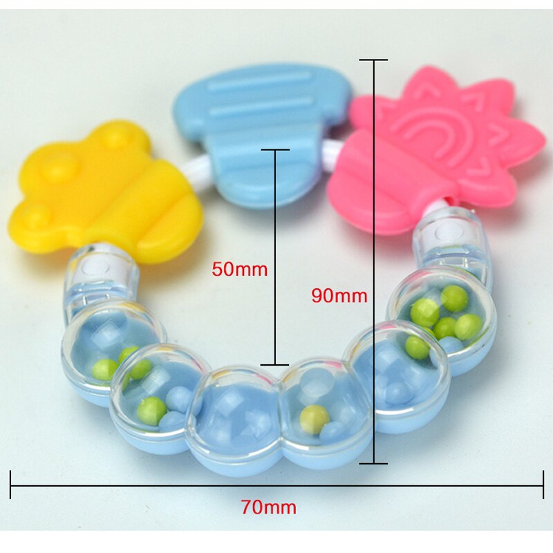 Rattle Baby toddler Teether Toys Soft Silicone Toys Educational Bracelet Toys for Chewing Newborn Babies 3-24 Months Birth