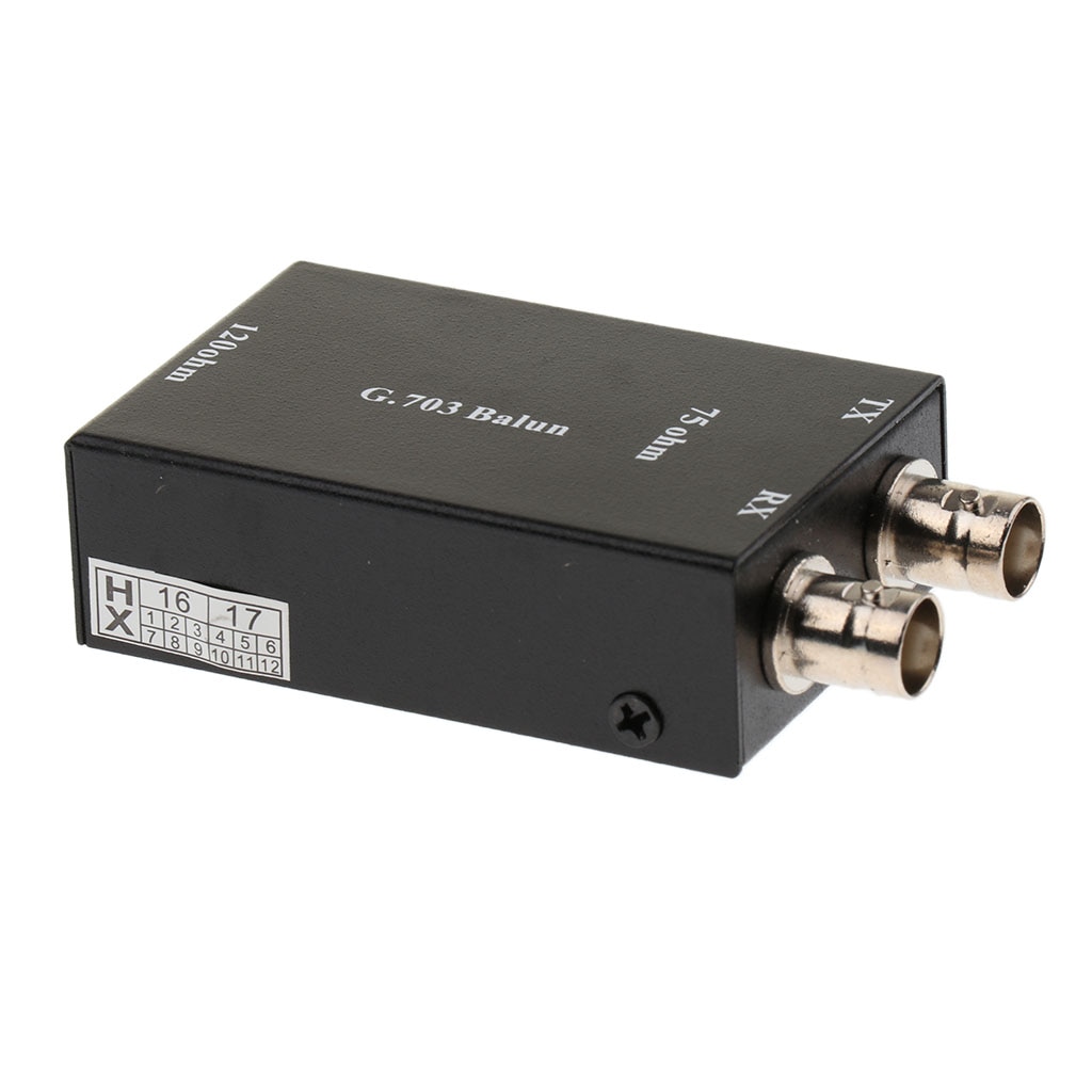 Convertisseur de média BNC vers RJ45 de supérieure coaxial vers Ethernet adaptateur Balun vidéo ITU/CCITT G.703