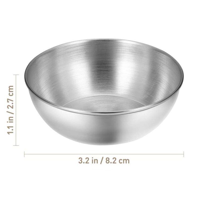 304 Stainless Steel Seasoning Dish Soy Tomato Sauce Salt Vinegar Flavor Spice Plate Kitchen Spice Container Cup HYD88