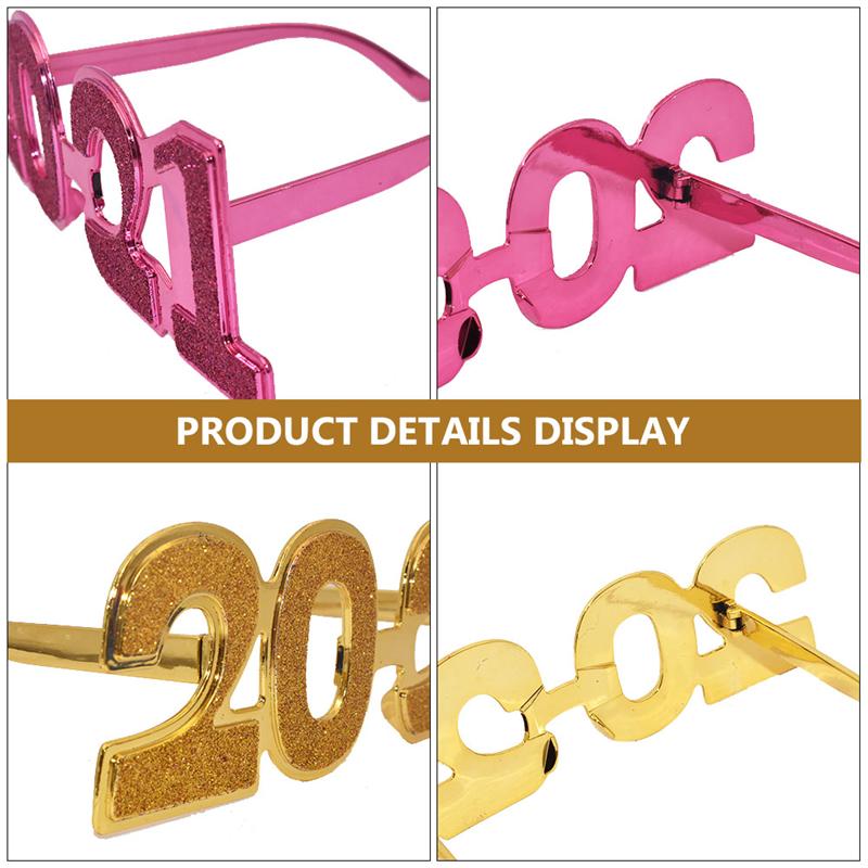 6 Paar Jaar Brillen Modieuze Brillen Prop Kostuum Brillen Decor