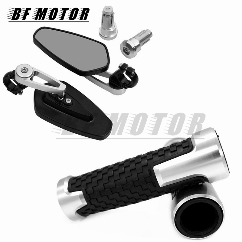 Acessórios para motocicletas, espelho retrovisor para guidão, para z250 z300 z400 z650 z750 z800 z900 z1000 zx6r 10r z650rs 1000 r/sx: Azul