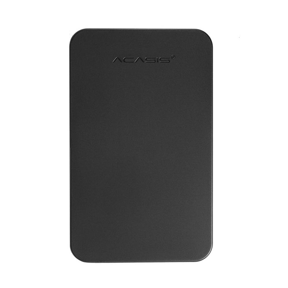 2.5- zoll-hdd-ssd-gehäuse, sata-zu-usb -3.0- adapter, kostenloser 5- gbit/s-box, festplattengehäuse, unterstützt 2tb hdd-festplatten, disco duro externo: Schwarz