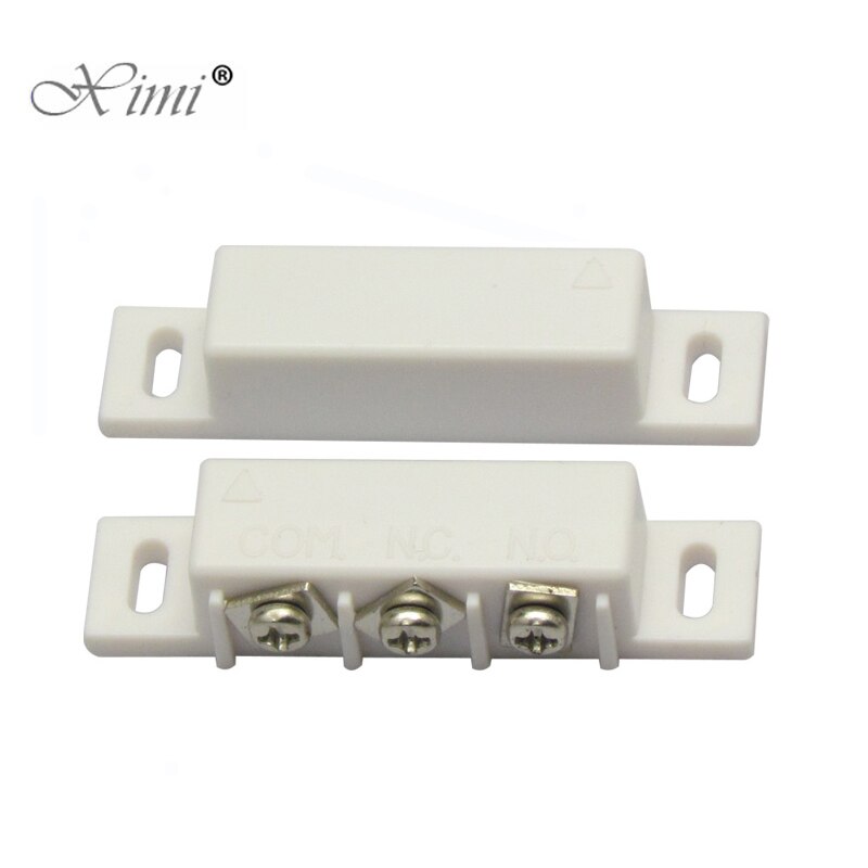 Interruptor Magnético de lengüeta NC sin Sensor de contacto de puerta combinado, interruptores de seguridad con cable