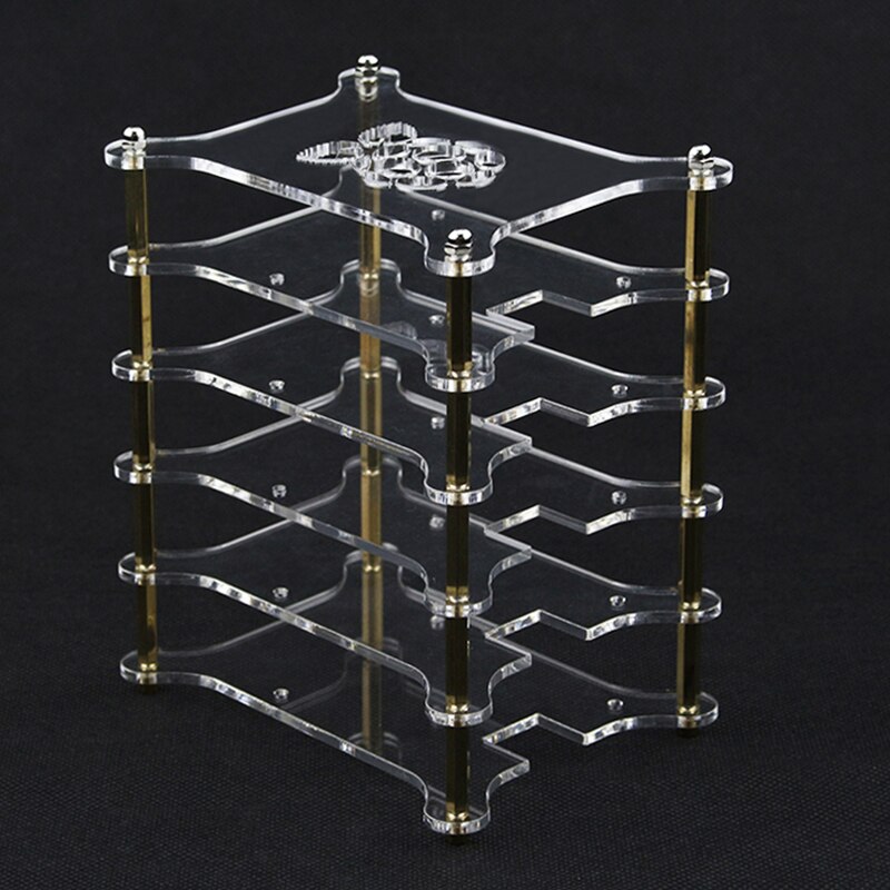 Raspberry Pi 6 7 8 9 10 11 Layers Case Tansparent Acrylic Box Holder for Raspberry Pi 4 Model B 3B+/3B
