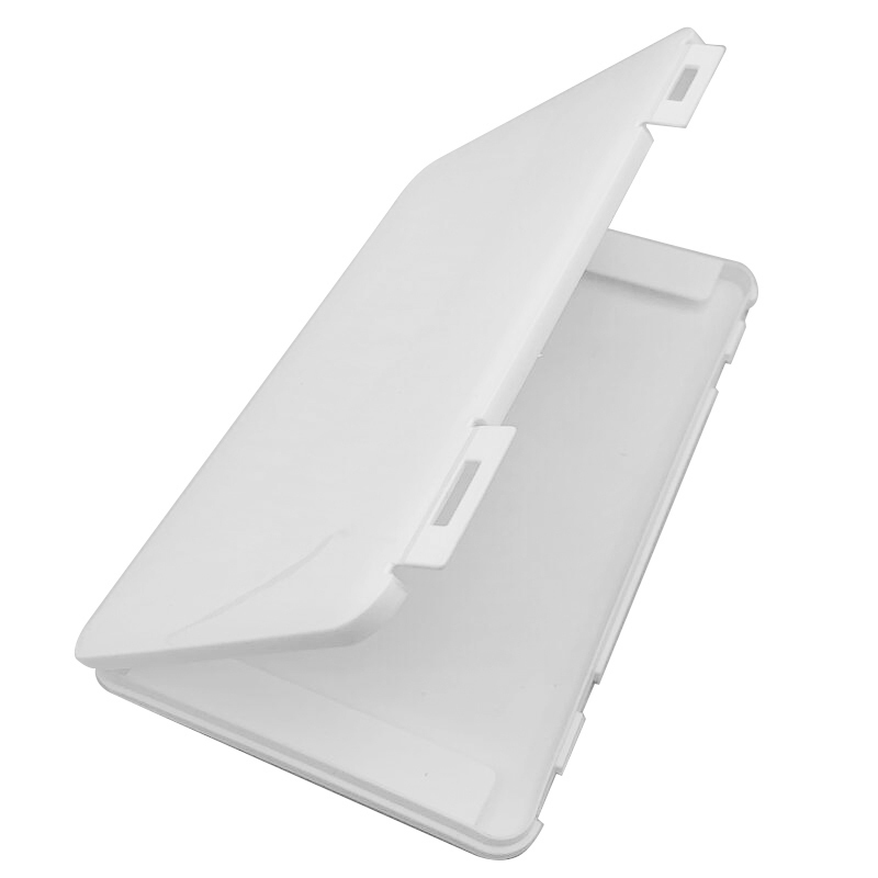Face Mask Storage Box Portable Mask Storage Clip Dustproof Case Organizer Recycling Mask Face Shield Holder: 01 white