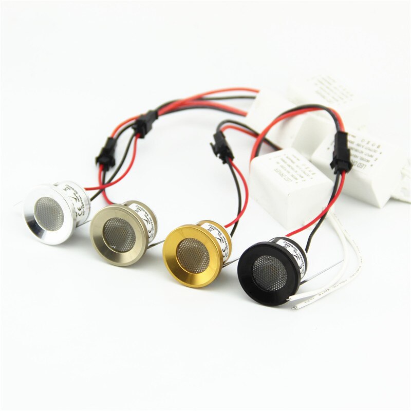 1w led spotlight skap led mini liten spot tak downlight