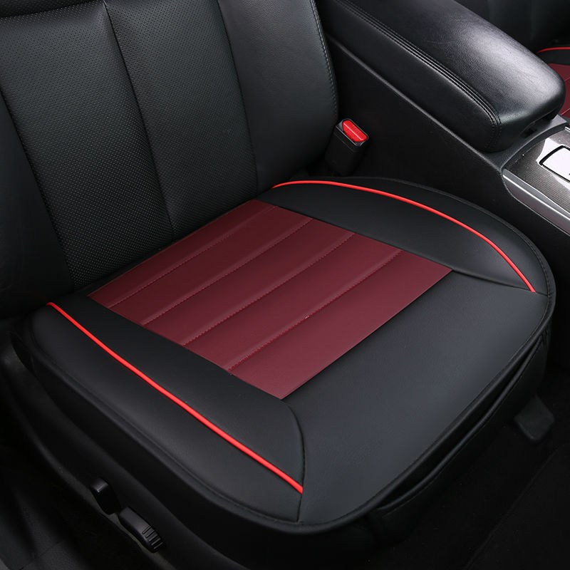 De coche de cuero Set de funda de asiento no diapositiva de protectores de cojines de tamaño Universal para Granta Vesta Chery KIA Mazda Toyota Polo BYD